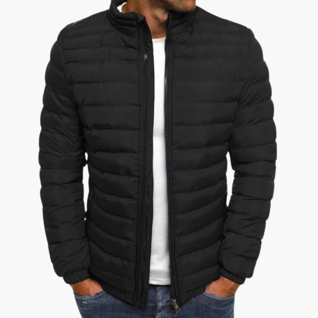 Men's Casual Quilted Jacket with Insulated Lining