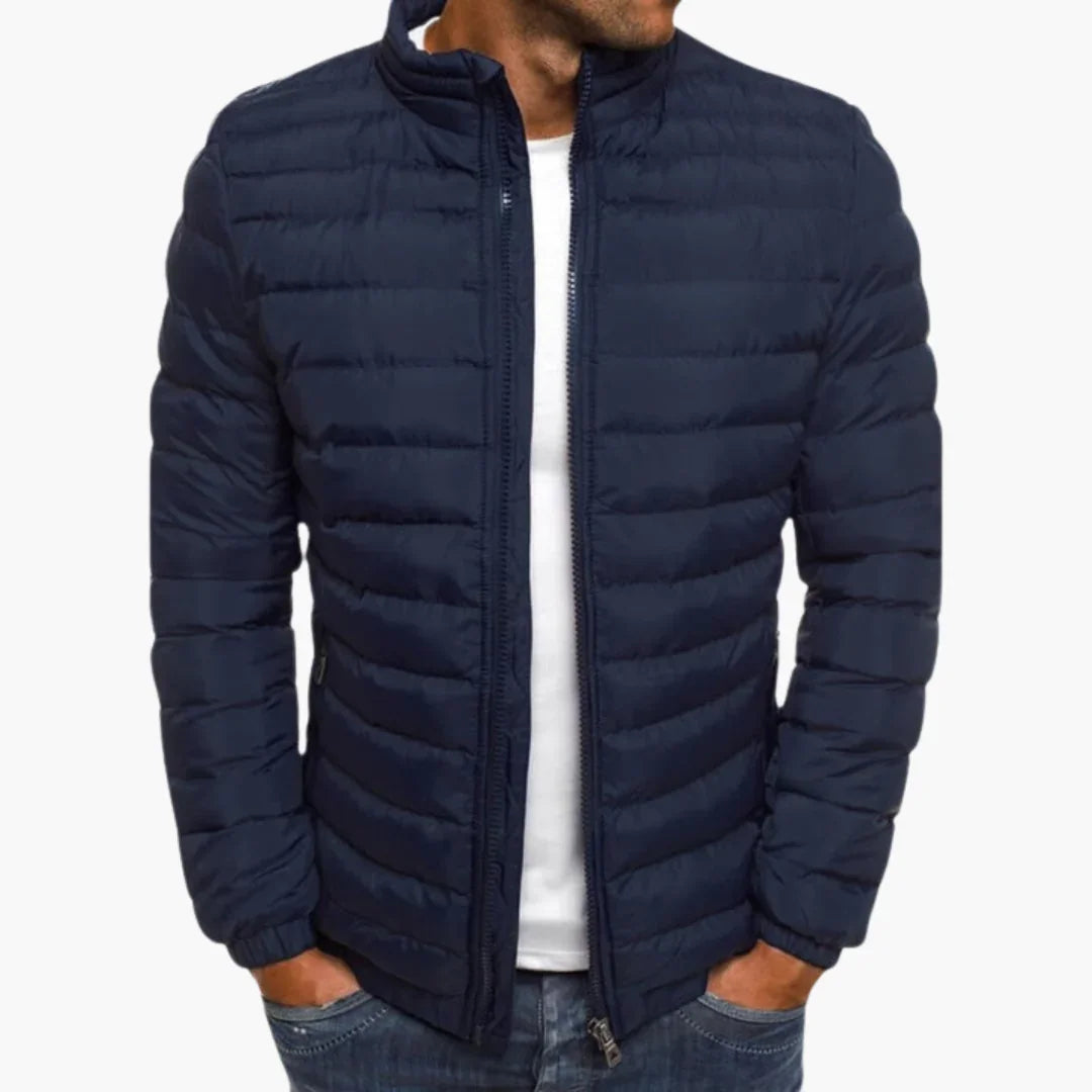 Men's Casual Quilted Jacket with Insulated Lining