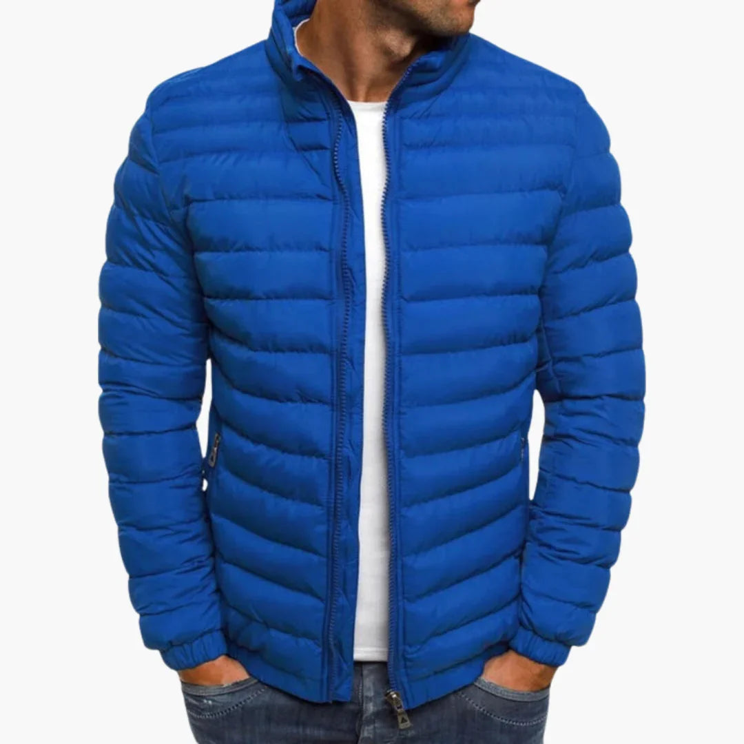 Men's Casual Quilted Jacket with Insulated Lining