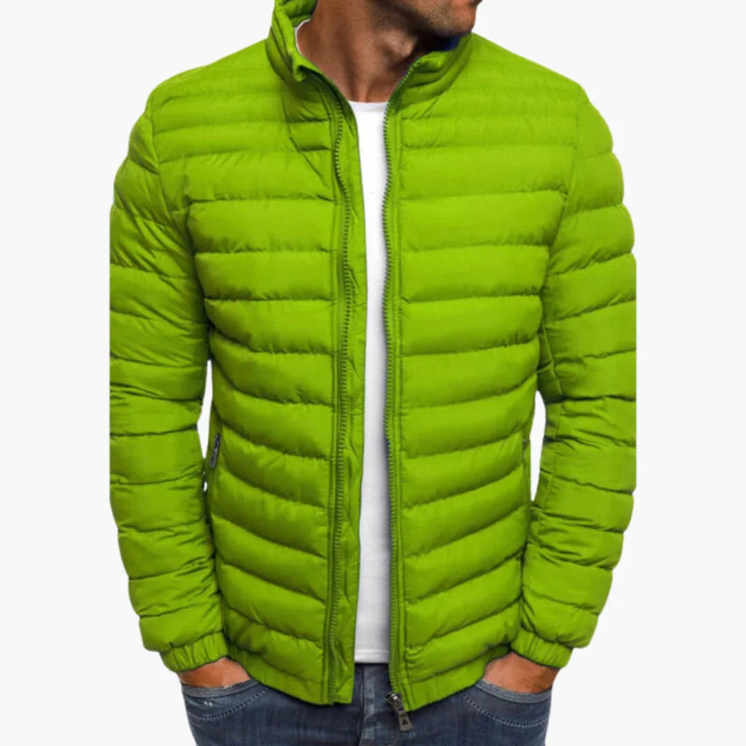 Men's Casual Quilted Jacket with Insulated Lining