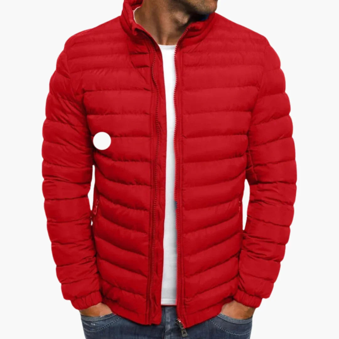 Men's Casual Quilted Jacket with Insulated Lining