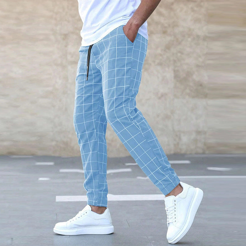 Men's Checked Joggers