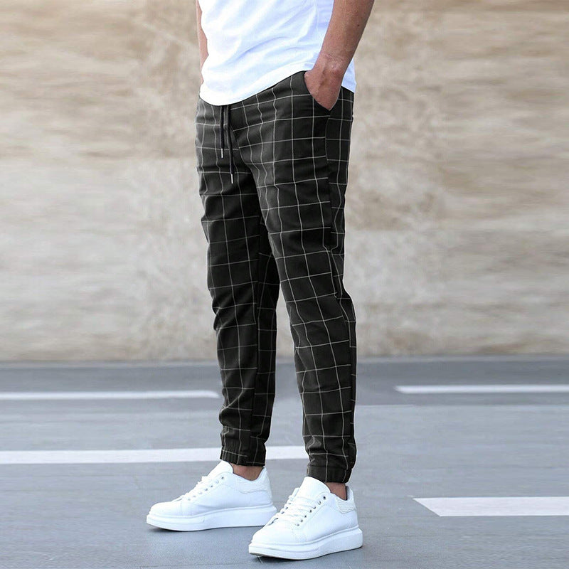 Men's Checked Joggers