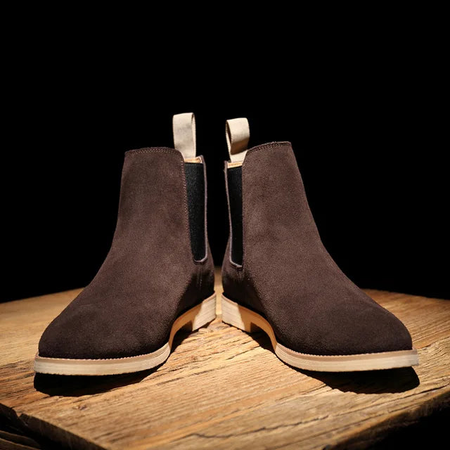 Men's Chelsea Boots with Elastic Side Panels