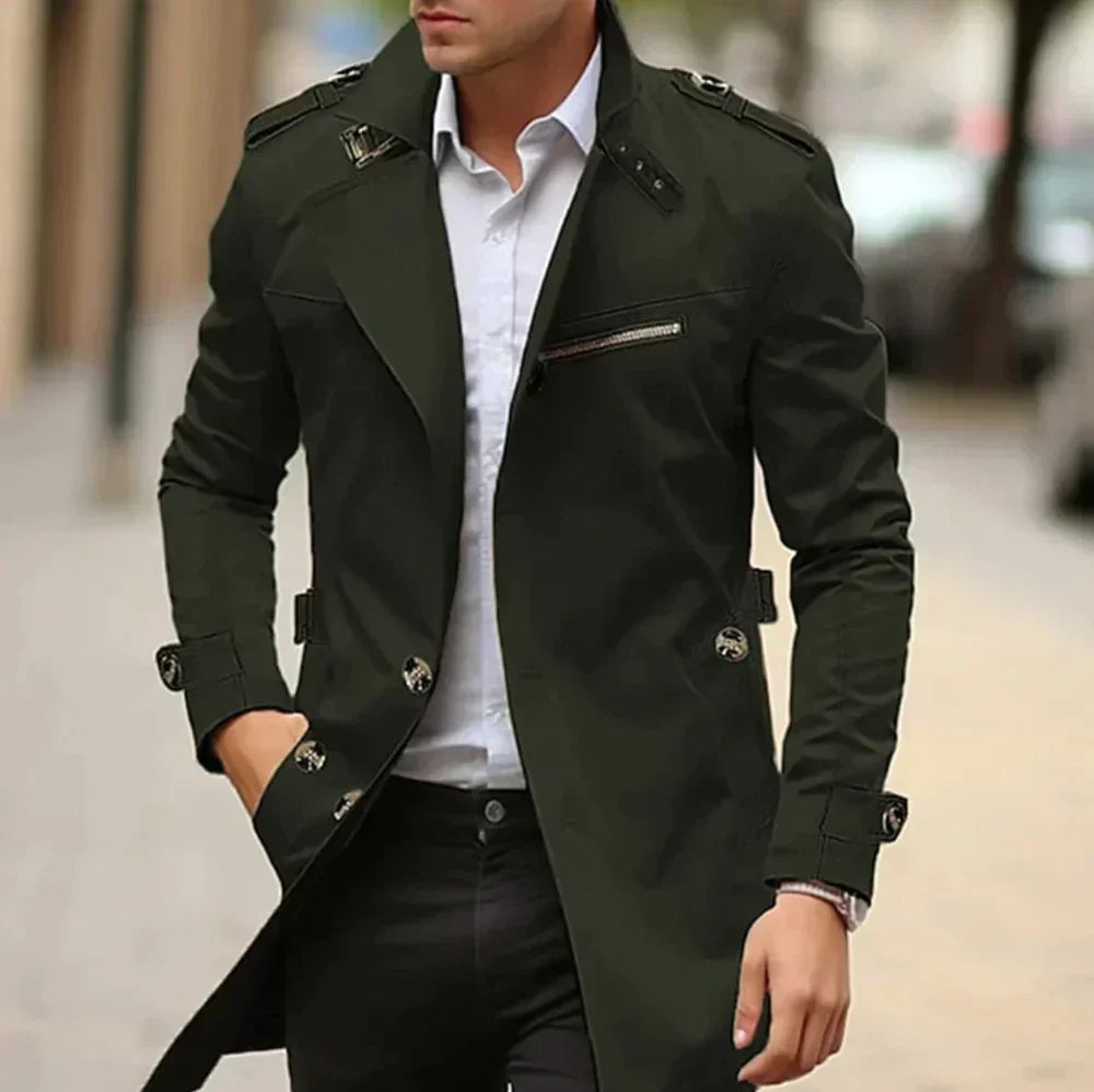 Men's Classic Autumn Trench Coat