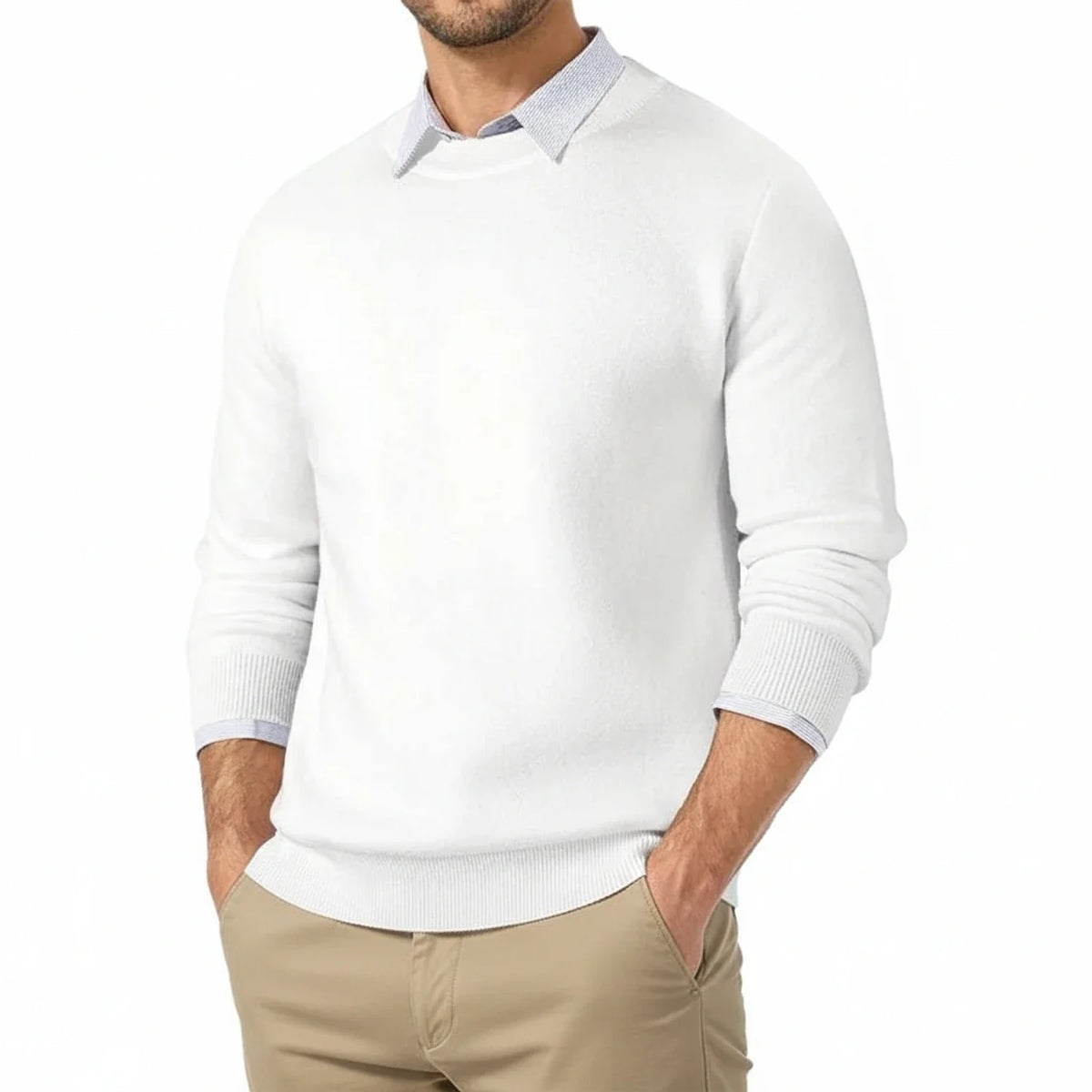 Men's Classic Fit Crew Neck Sweater