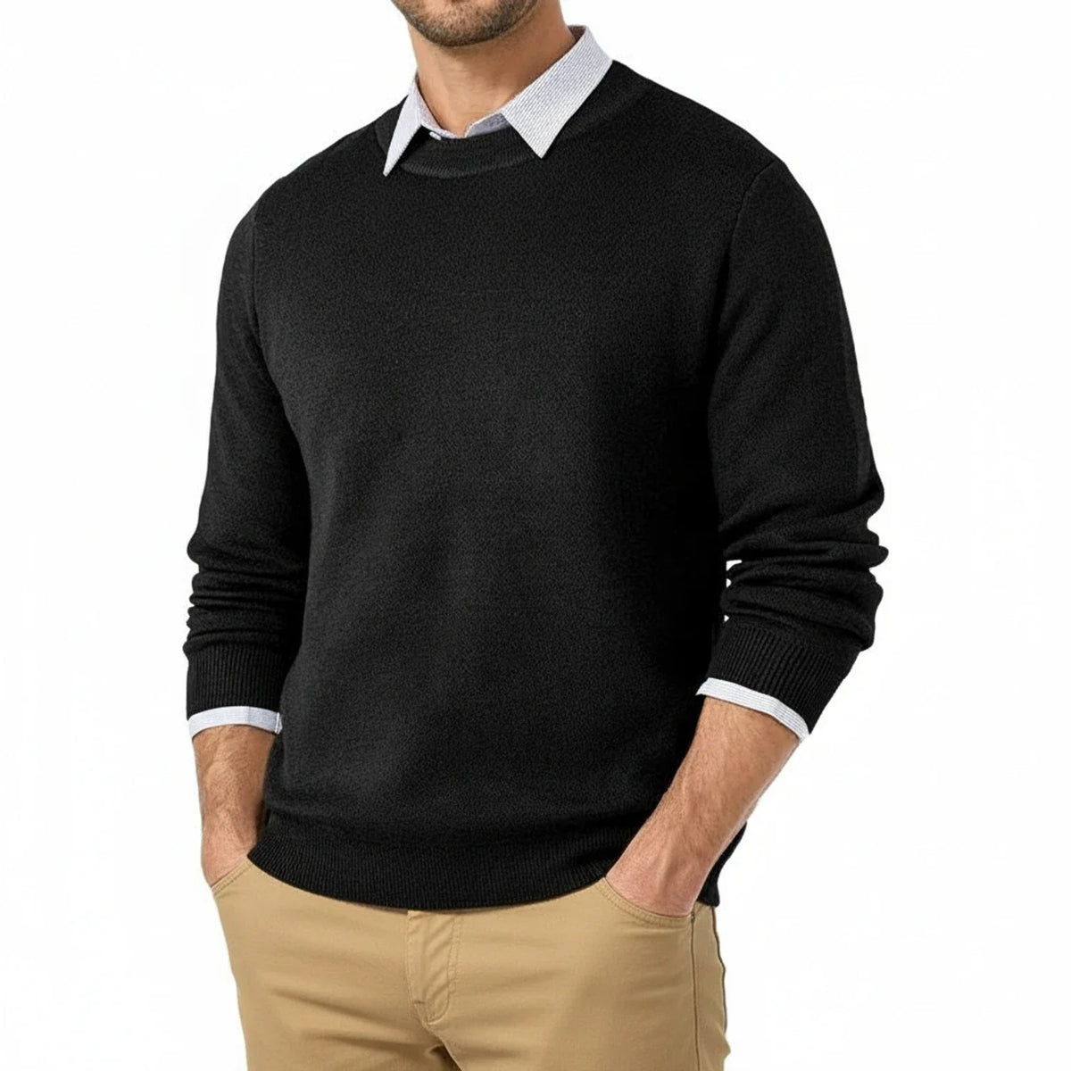 Men's Classic Fit Crew Neck Sweater