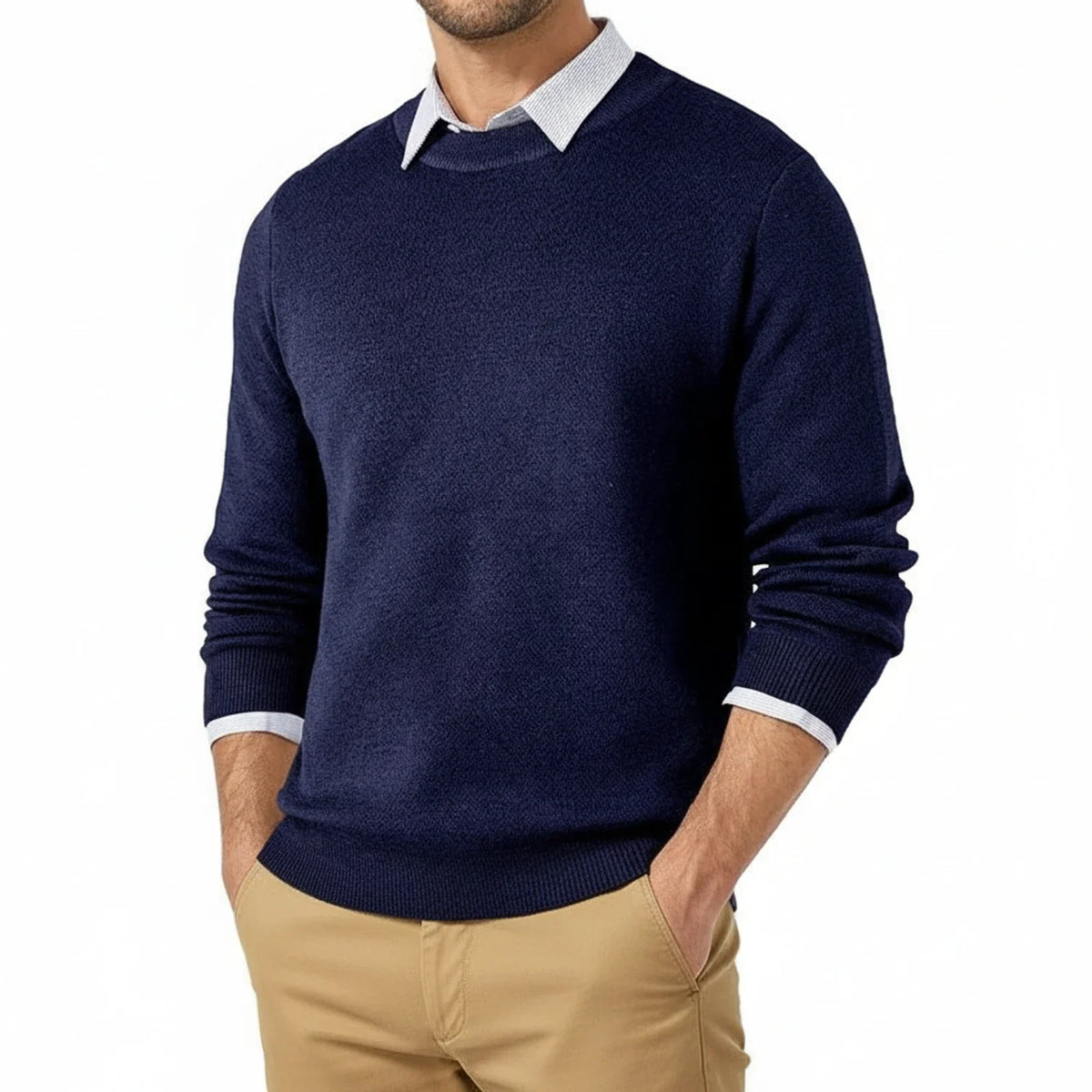 Men's Classic Fit Crew Neck Sweater