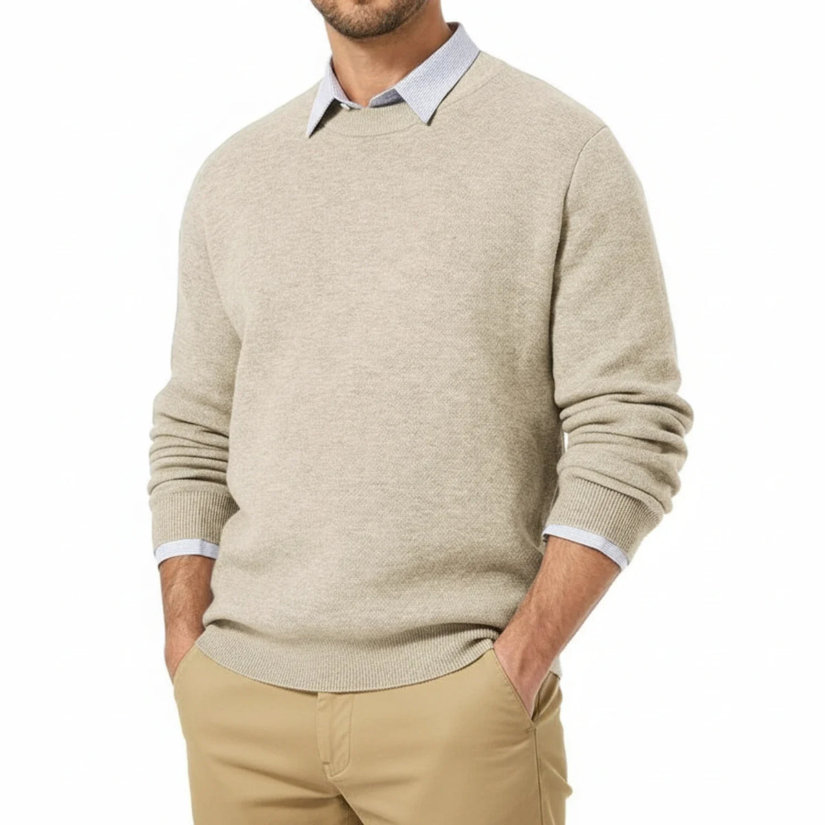 Men's Classic Fit Crew Neck Sweater