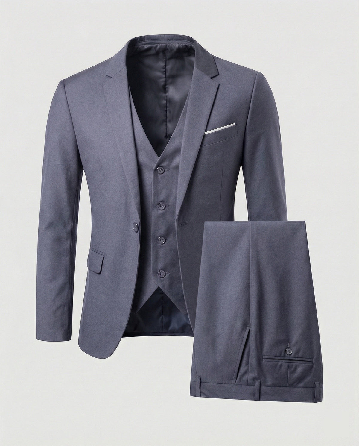 Men's Classic Three-Piece Suit for Formal Occasions