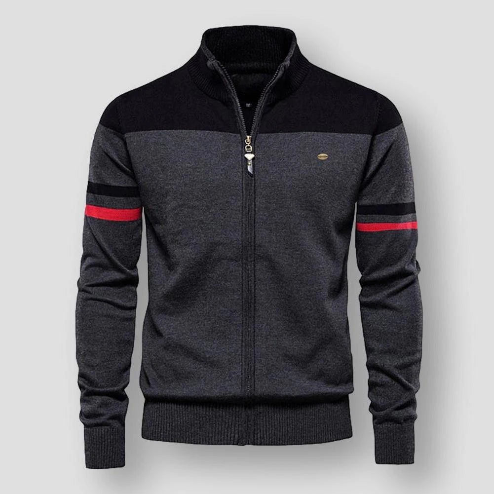 Men's Colorblock Zip-Up Jacket