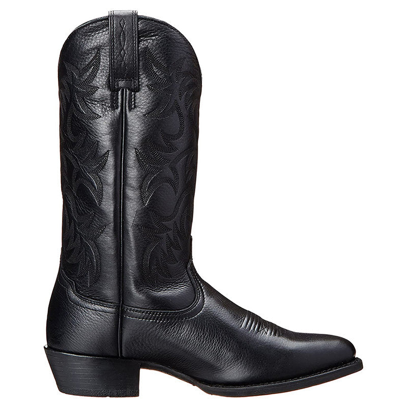Men's Cowboy Boots - Black & Brown - Comfort