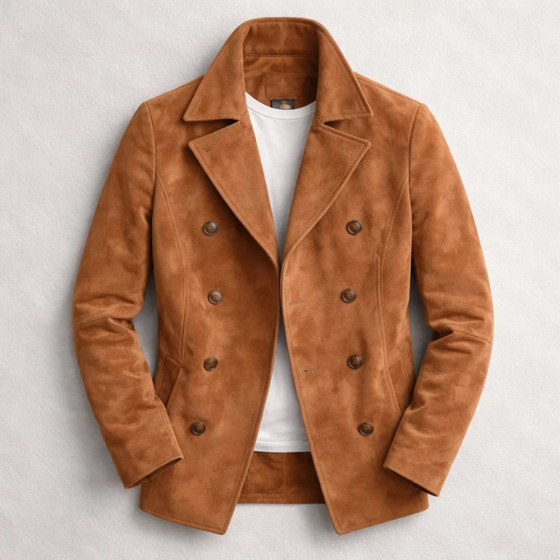 Men's Double-Breasted Peacoat