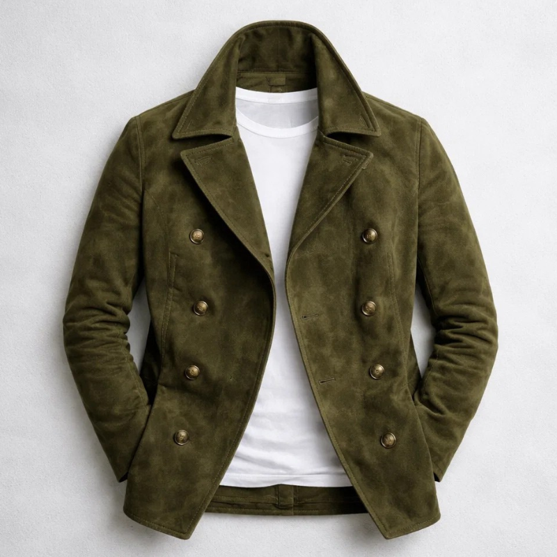 Men's Double-Breasted Peacoat