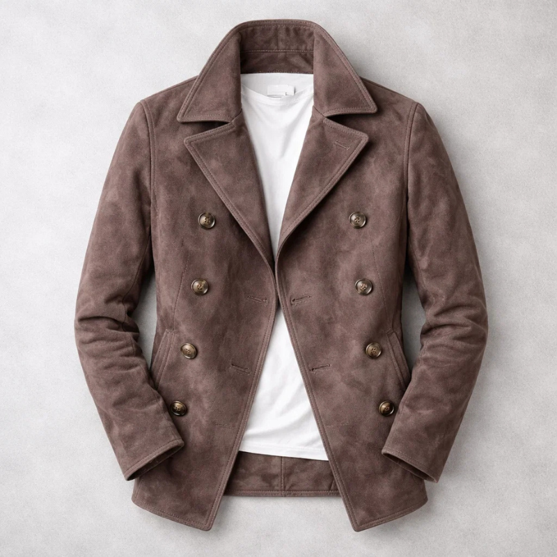 Men's Double-Breasted Peacoat