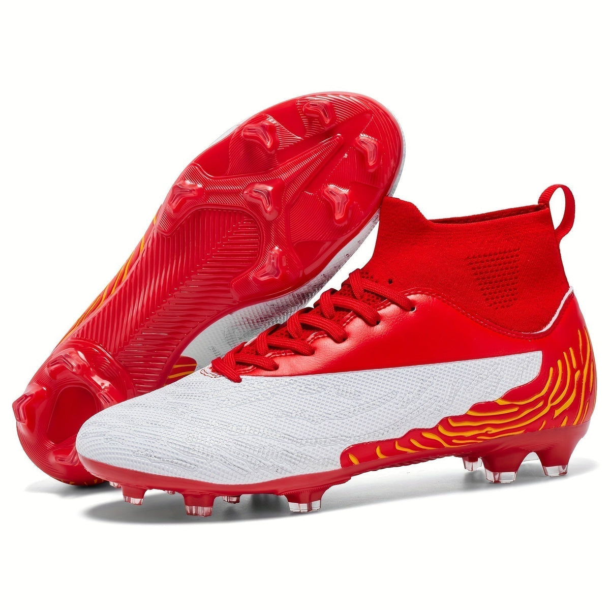 Men's Football Boots with Grip & High Ankle Design