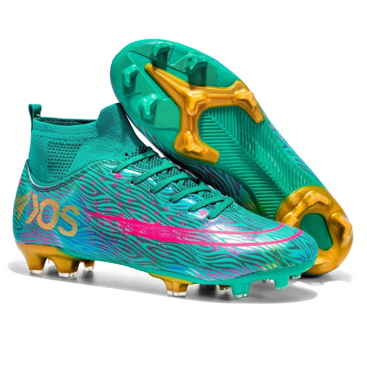 Men's Football Boots with Grip & High Ankle Design