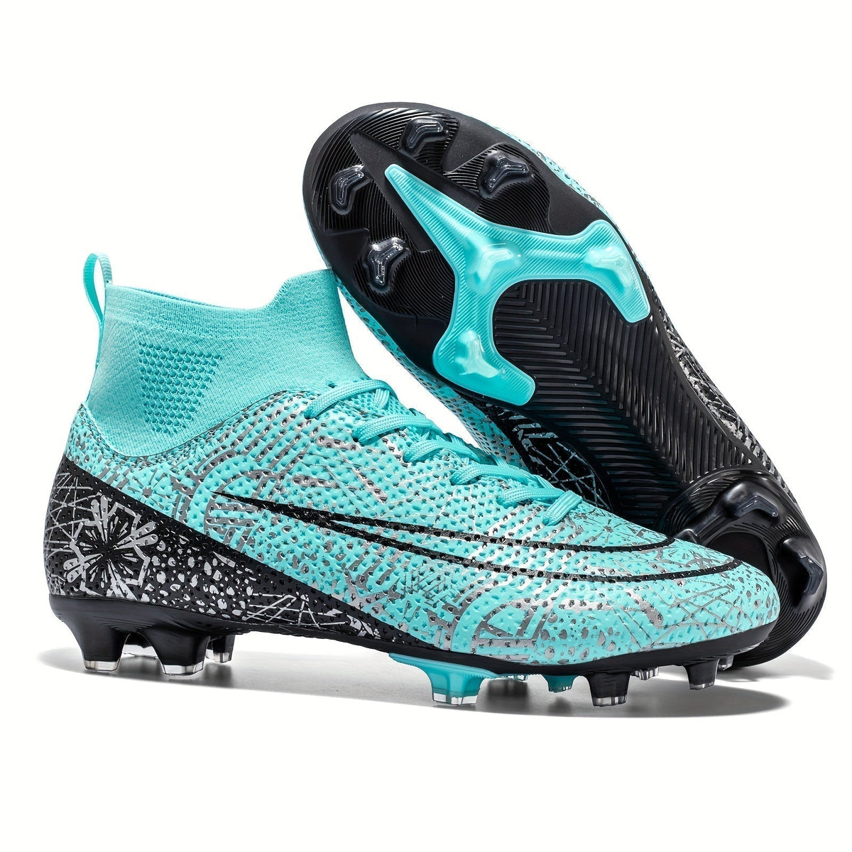 Men's Football Boots with Grip & High Ankle Design