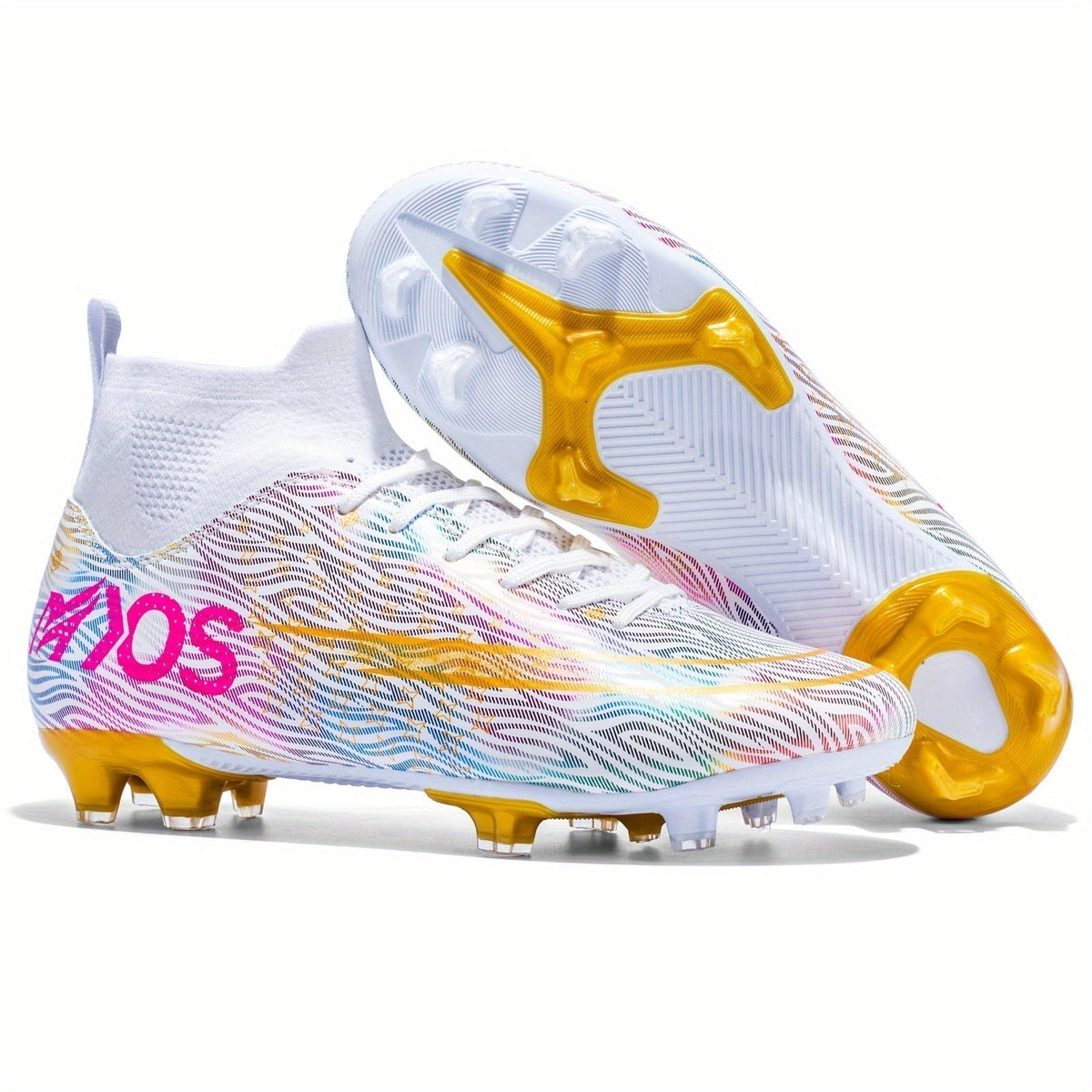 Men's Football Boots with Grip & High Ankle Design