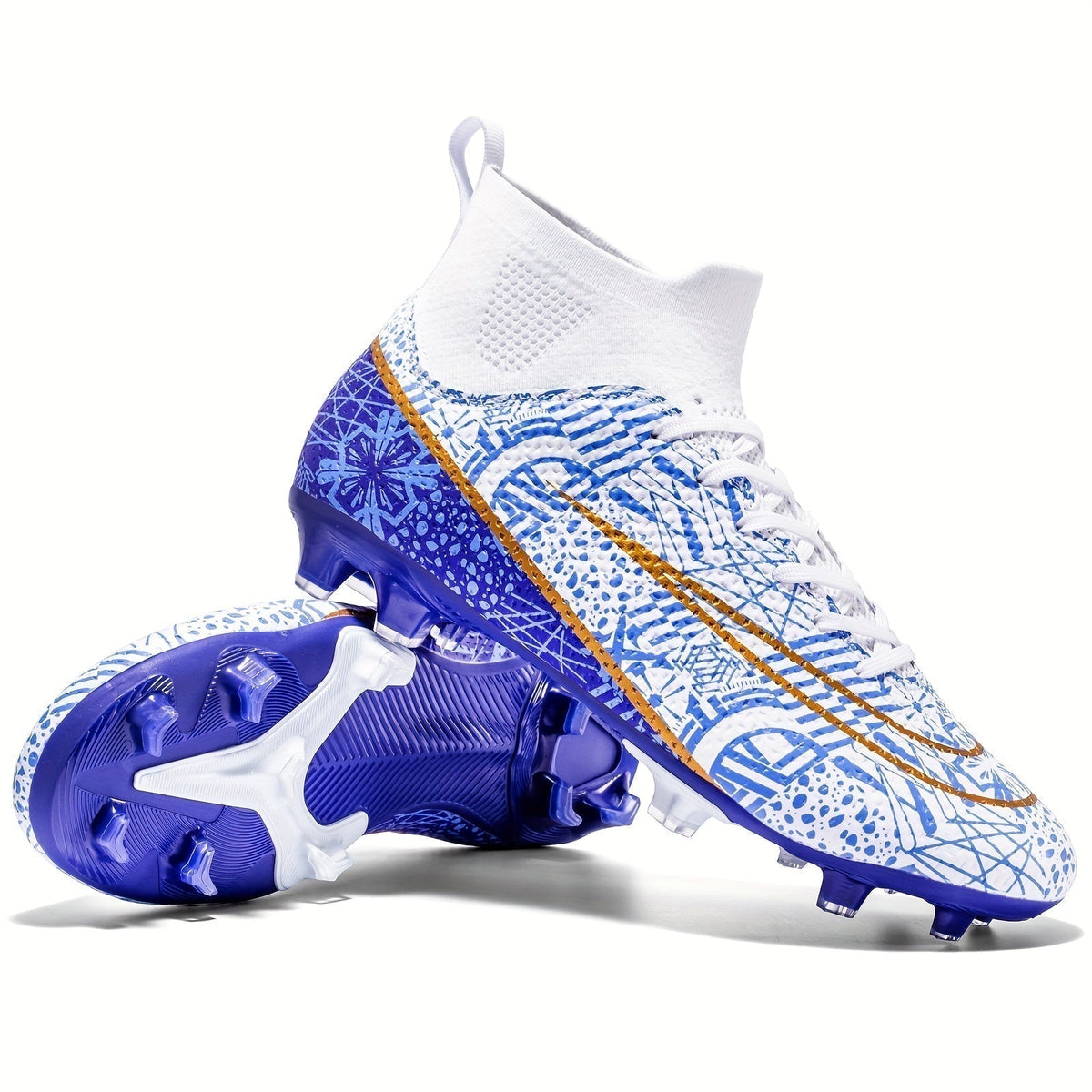 Men's Football Boots with Grip & High Ankle Design