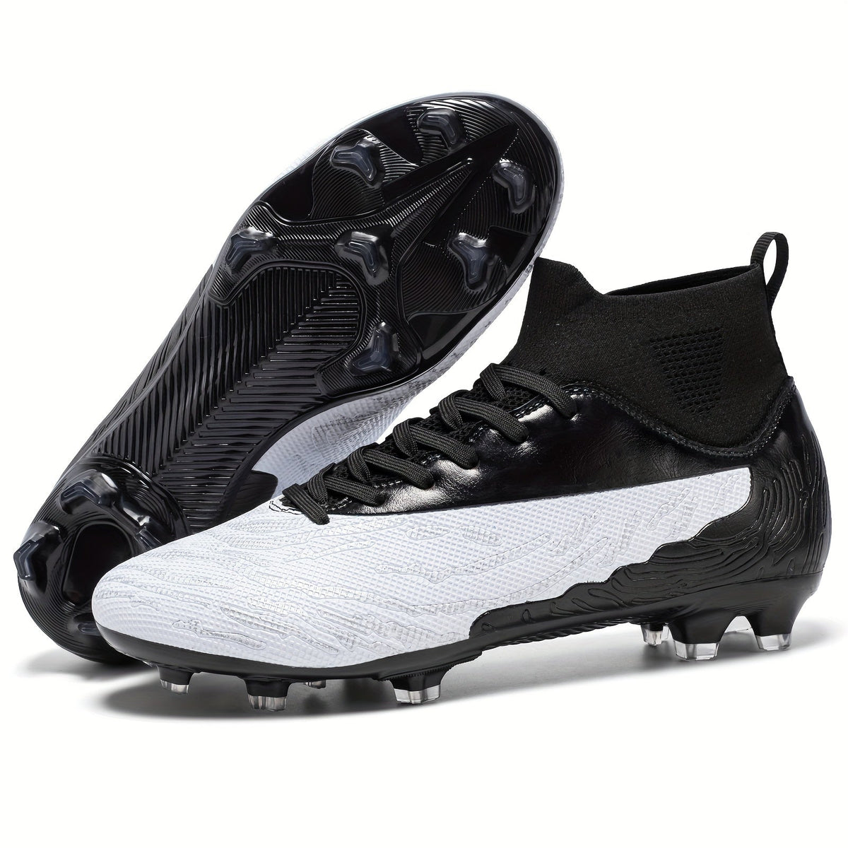 Men's Football Boots with Grip & High Ankle Design