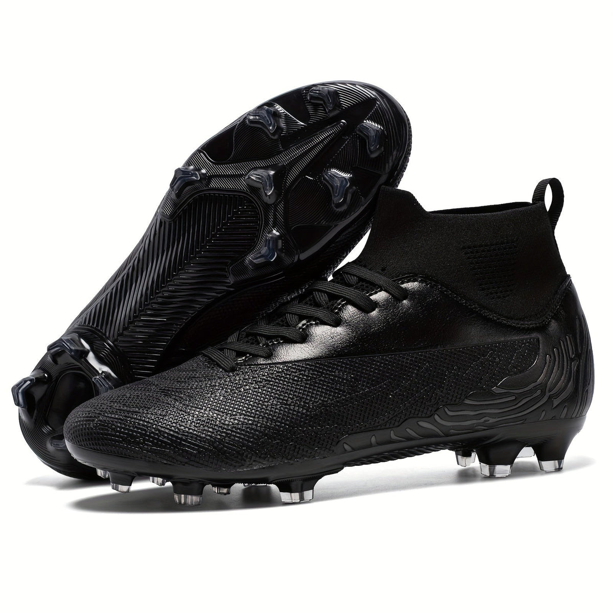 Men's Football Boots with Grip & High Ankle Design