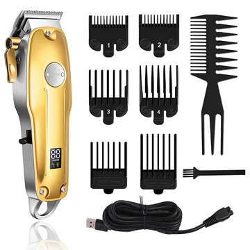 Men's Gold Cordless Hair Clipper Set