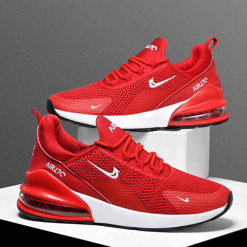 Men's Lightweight Sneakers with Visible Air Cushioning and Sporty Outsole