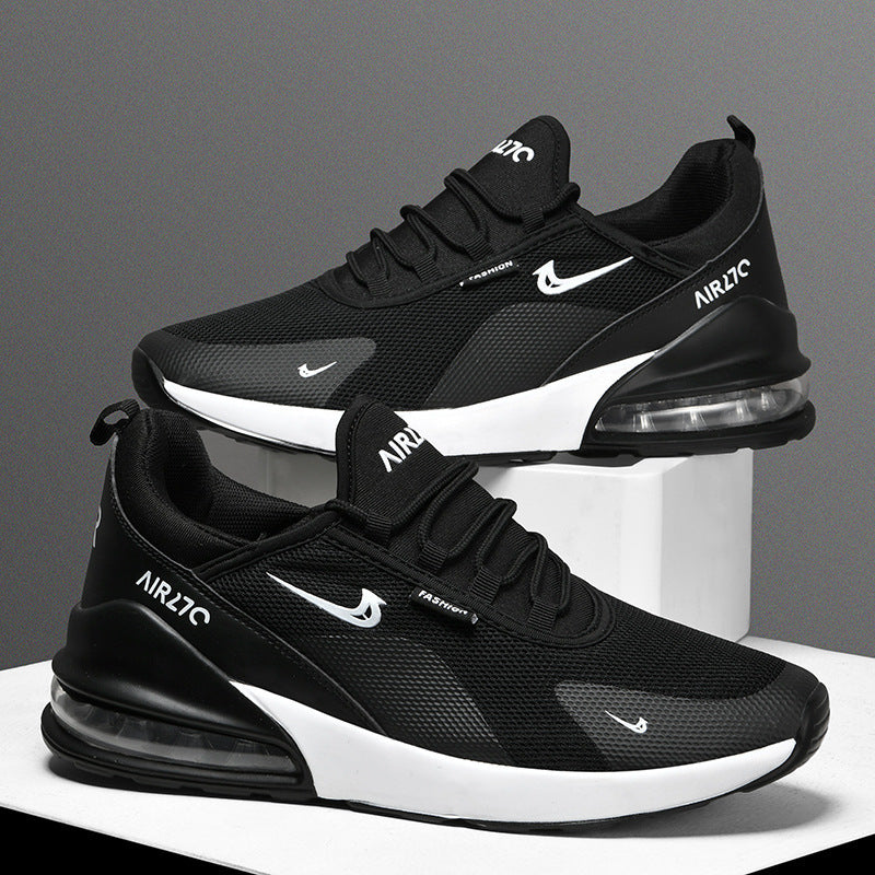 Men's Lightweight Sneakers with Visible Air Cushioning and Sporty Outsole