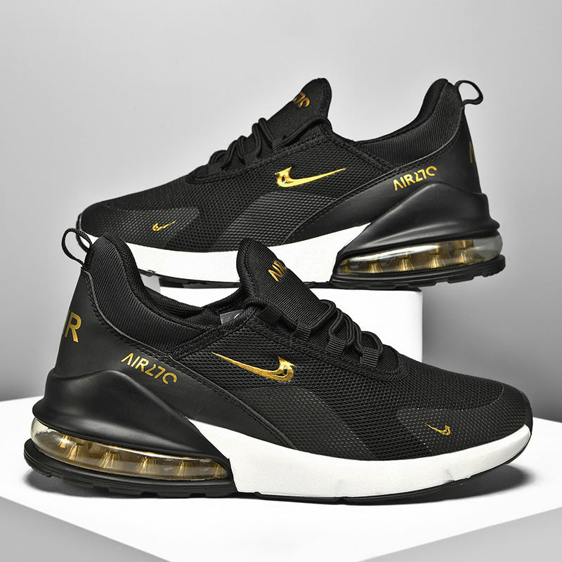 Men's Lightweight Sneakers with Visible Air Cushioning and Sporty Outsole