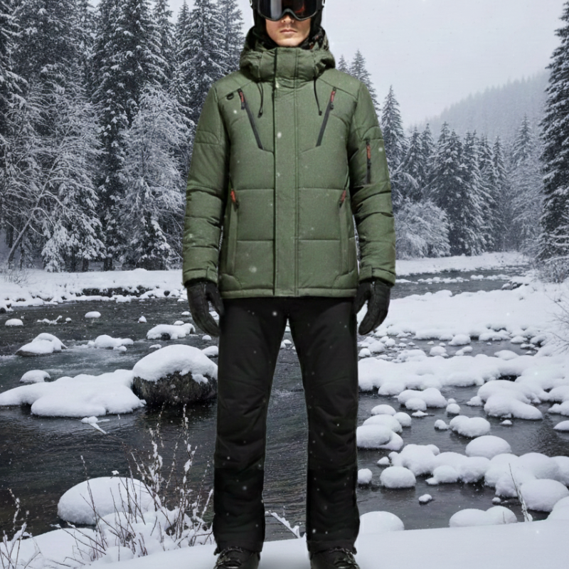 Men's Lined Two-Piece Ski Suit