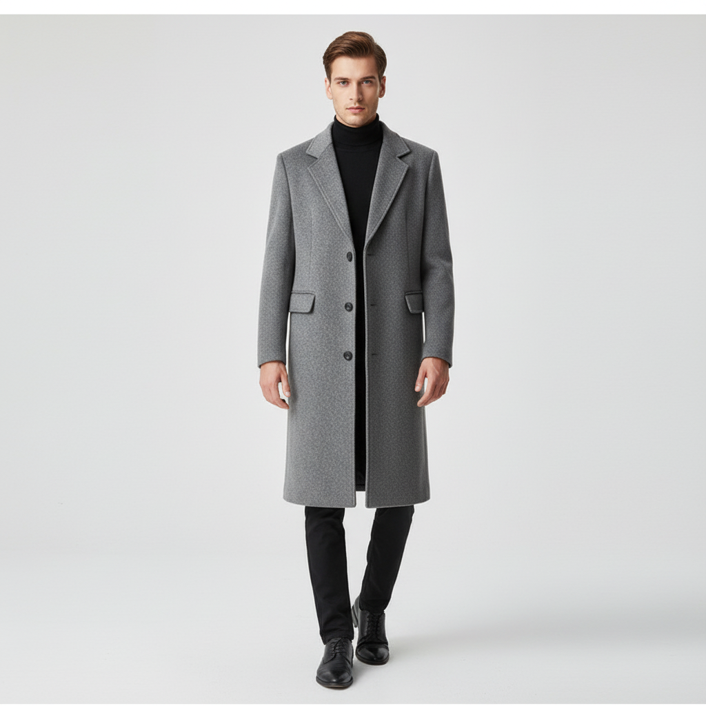 Men's Long Overcoat