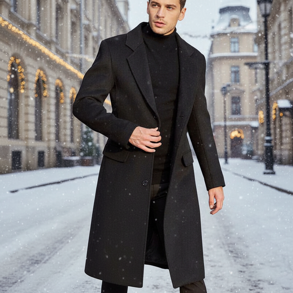 Men's Long Overcoat