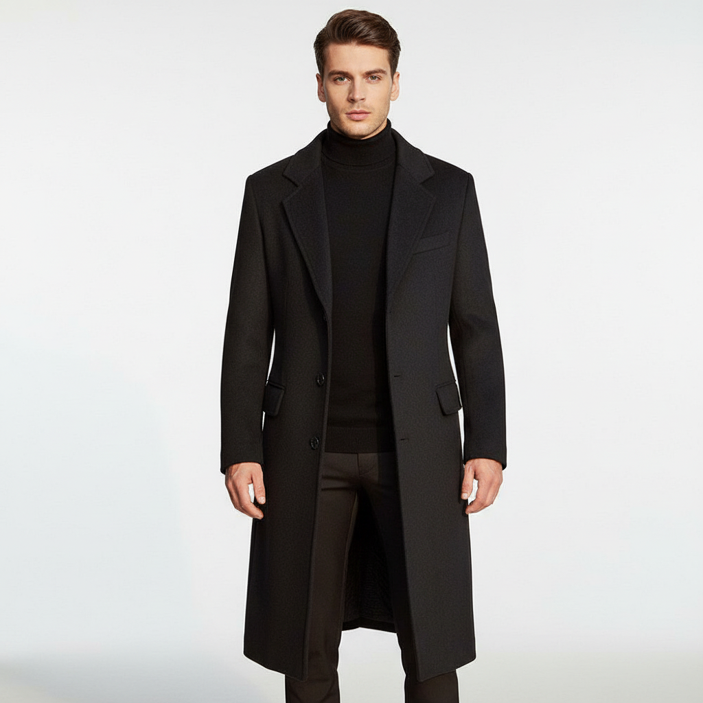 Men's Long Overcoat