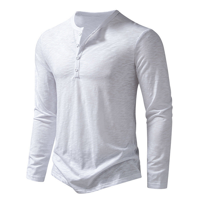 Men's Long-Sleeve Henley T-Shirt