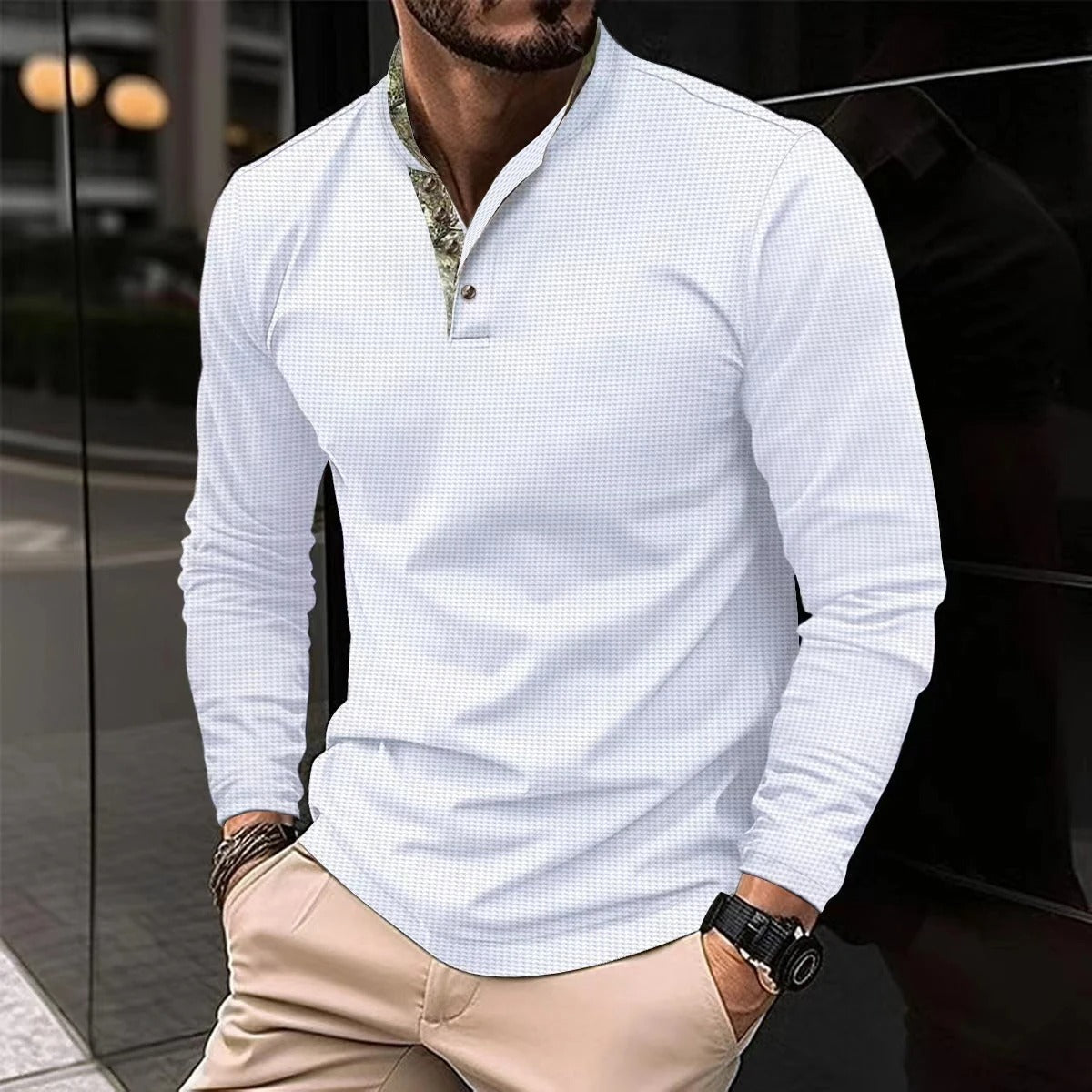 Men's Long-Sleeve Polo Shirt