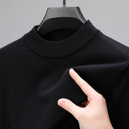 Men's Mock Neck Pullover Sweater