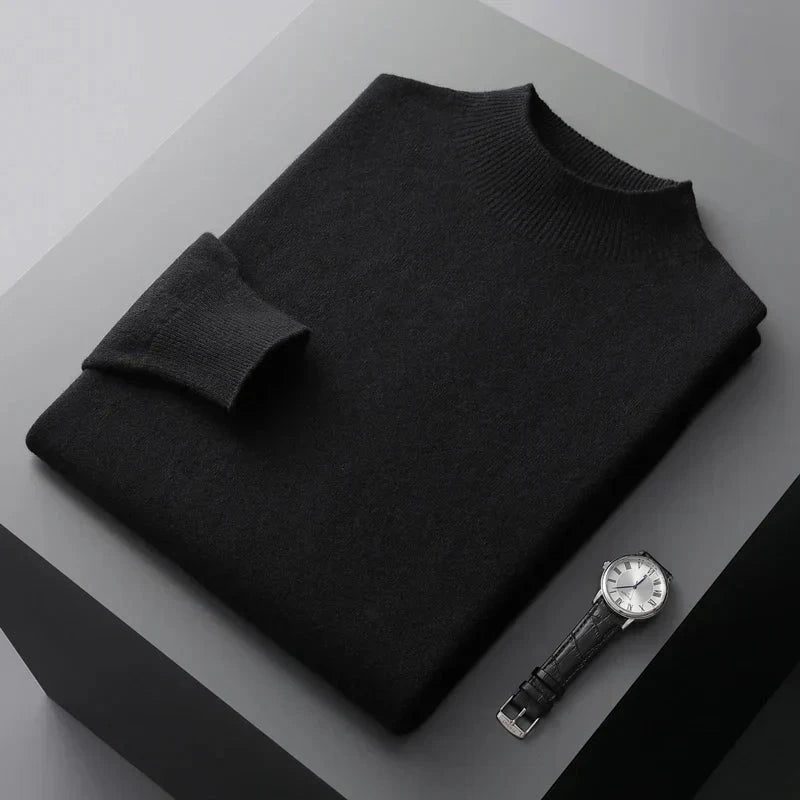 Men's Mock Neck Sweater