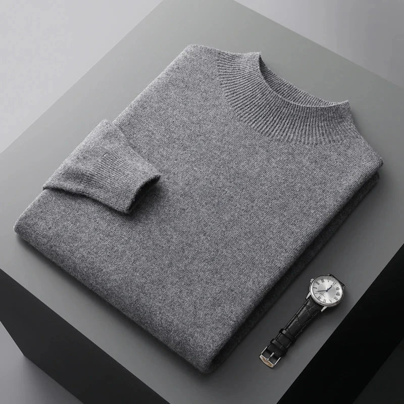 Men's Mock Neck Sweater