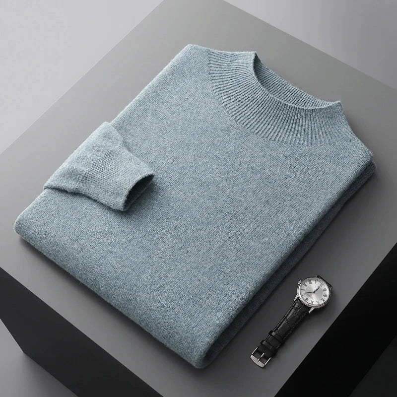 Men's Mock Neck Sweater