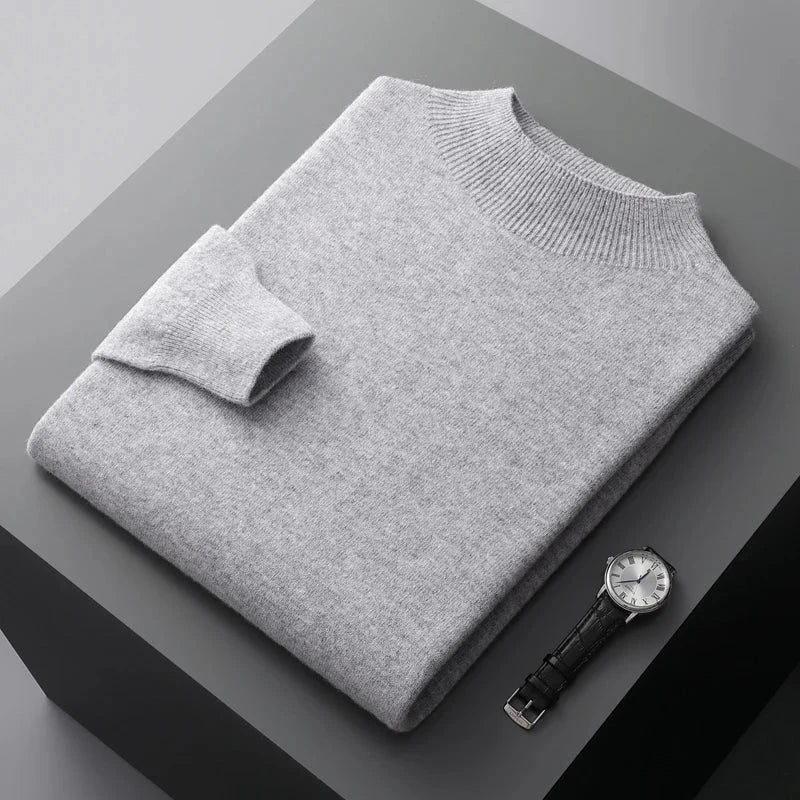 Men's Mock Neck Sweater