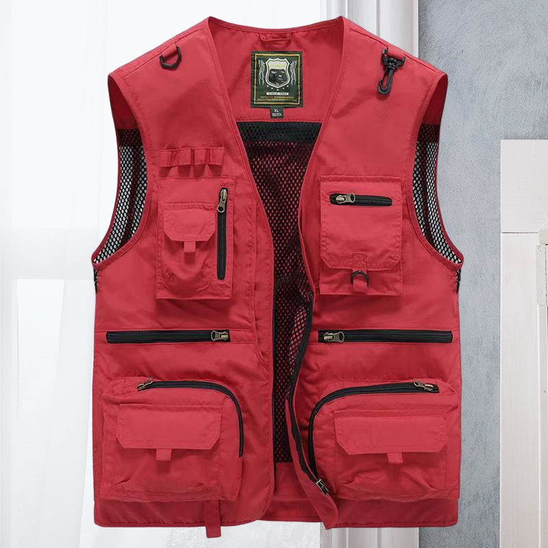 Men's Multi-Pocket Utility Vest