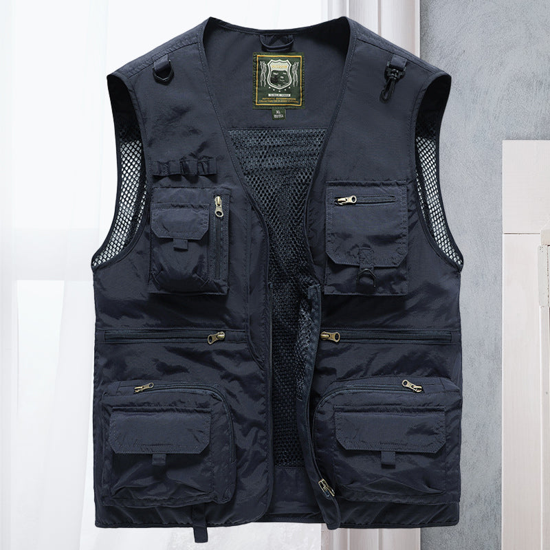 Men's Multi-Pocket Utility Vest