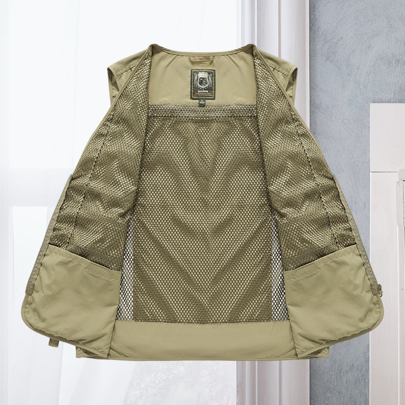Men's Multi-Pocket Utility Vest