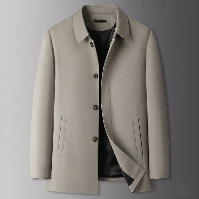 Men's Notched Lapel Dress Coat