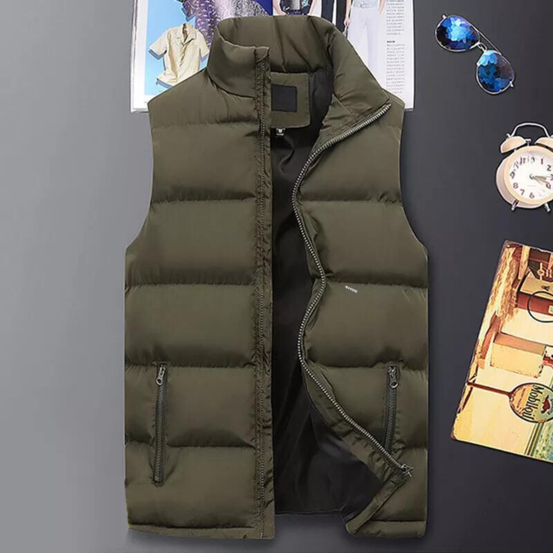 Men's Padded Sleeveless Puffer Jacket