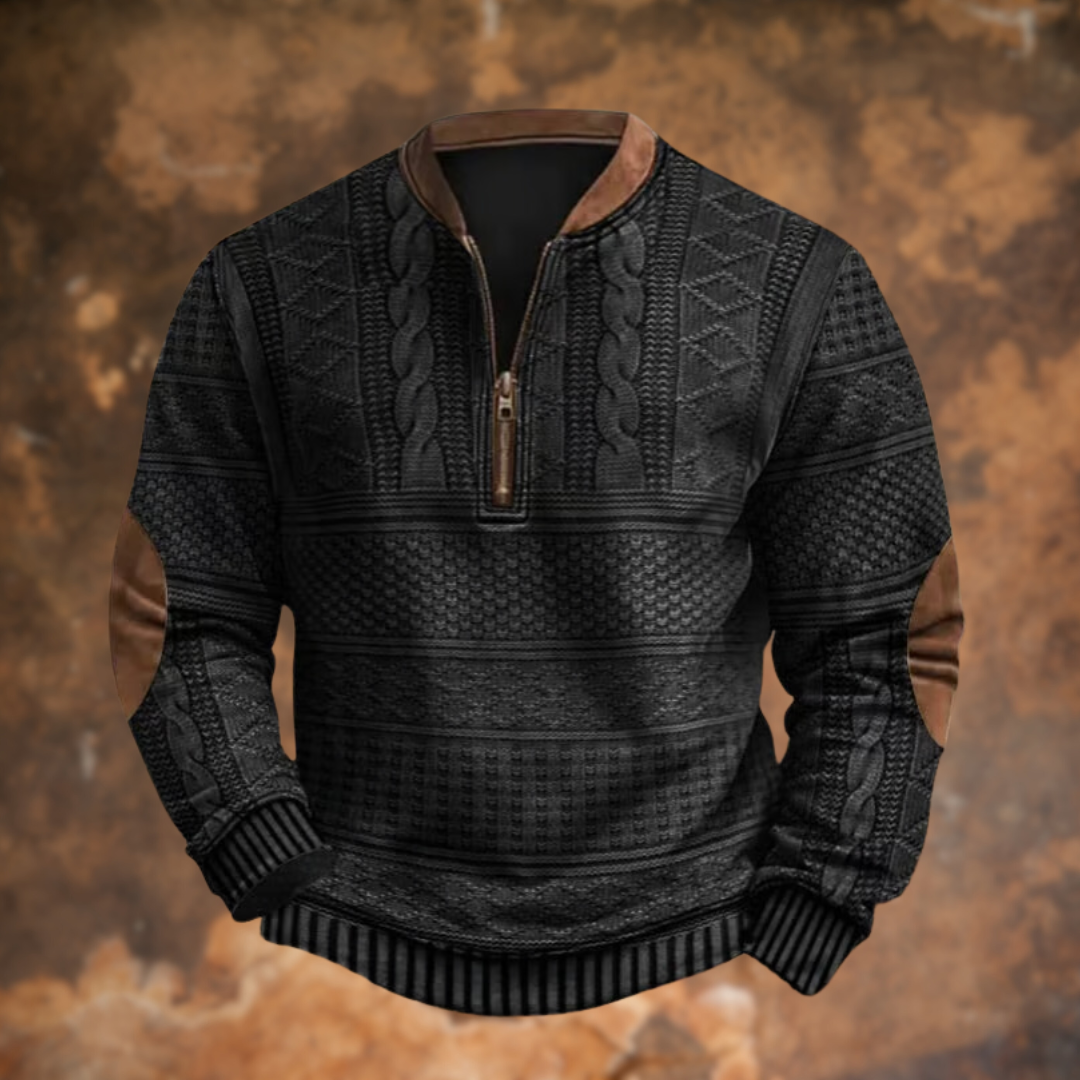 Men's Quarter-Zip Pullover Sweater