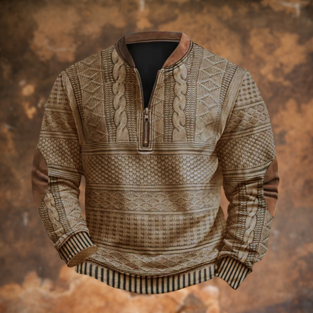 Men's Quarter-Zip Pullover Sweater