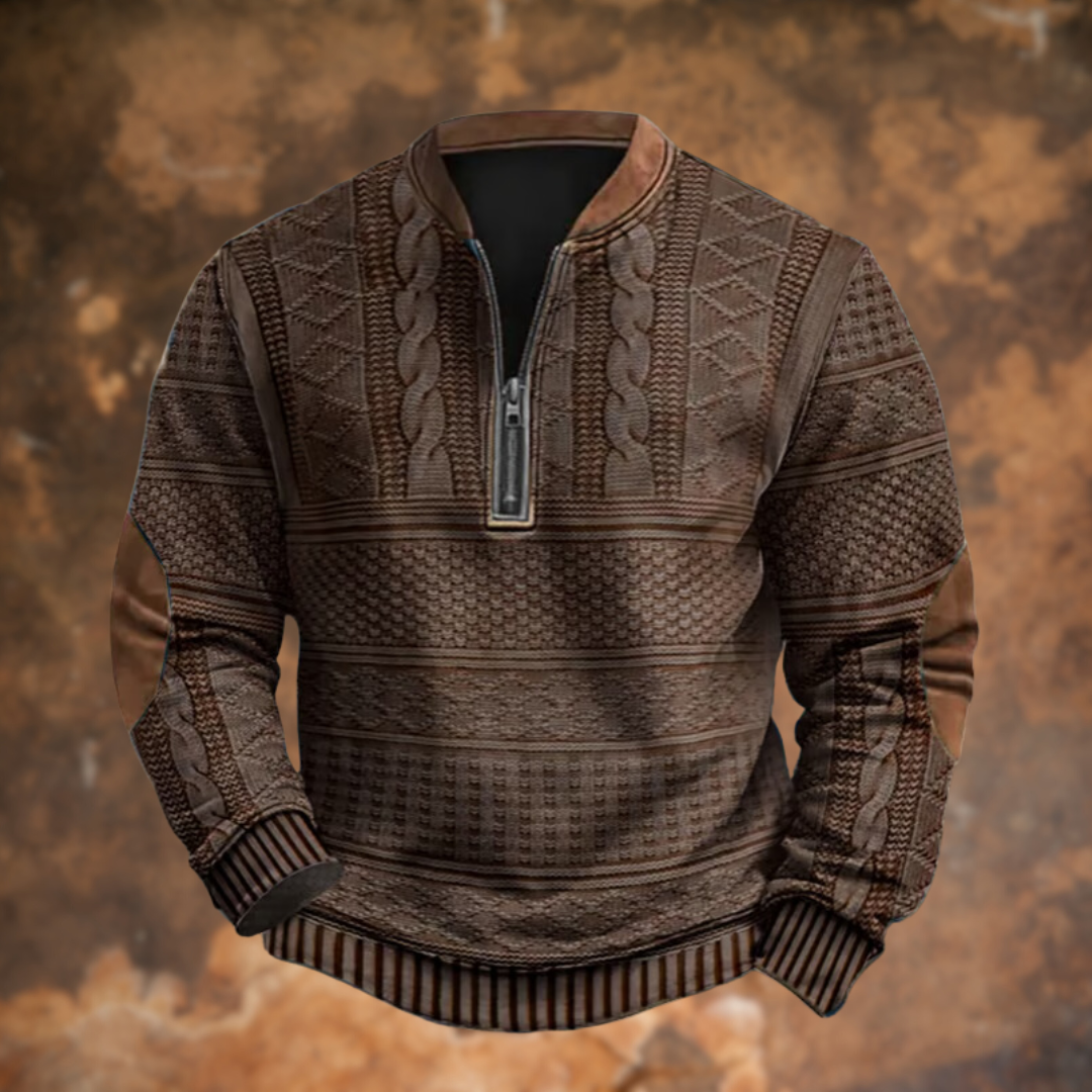 Men's Quarter-Zip Pullover Sweater
