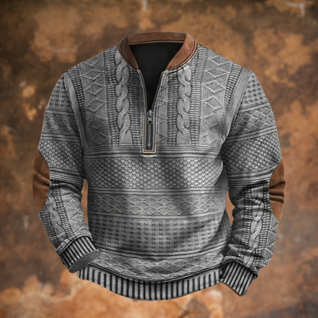 Men's Quarter-Zip Pullover Sweater